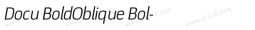 Docu BoldOblique Bol字体转换 Docu BoldOblique Bol字体转换